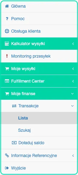 Jak zwrócić saldo z konta West Parcel na konto PayPal?